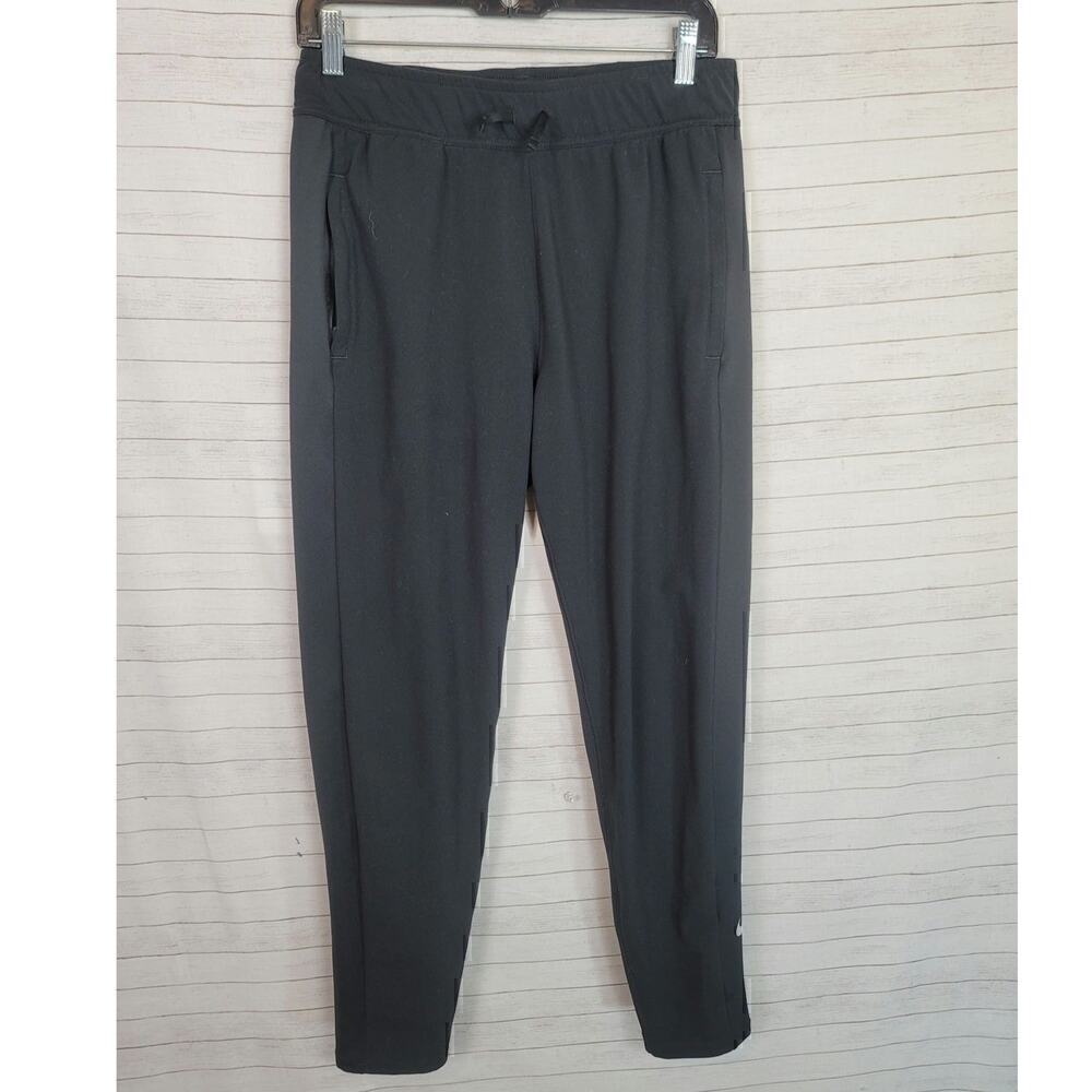 NIKE FLEECE ANKLE PANTS IN BLACK, SZ MEDIUM